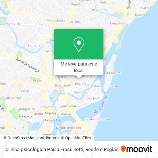 clínica psicológica Paula Frassinetti mapa