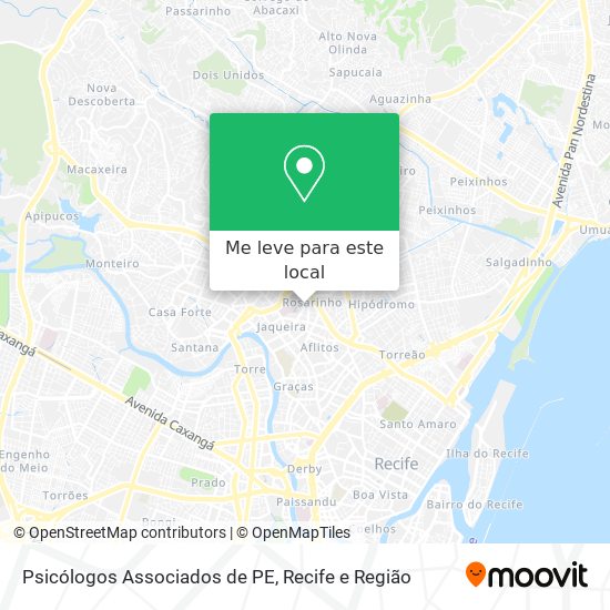 Psicólogos Associados de PE mapa