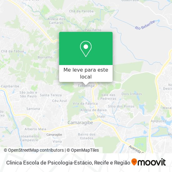 Clinica Escola de Psicologia-Estácio mapa