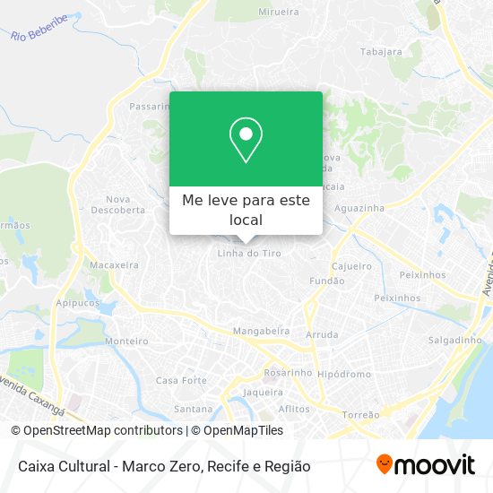 Caixa Cultural - Marco Zero mapa
