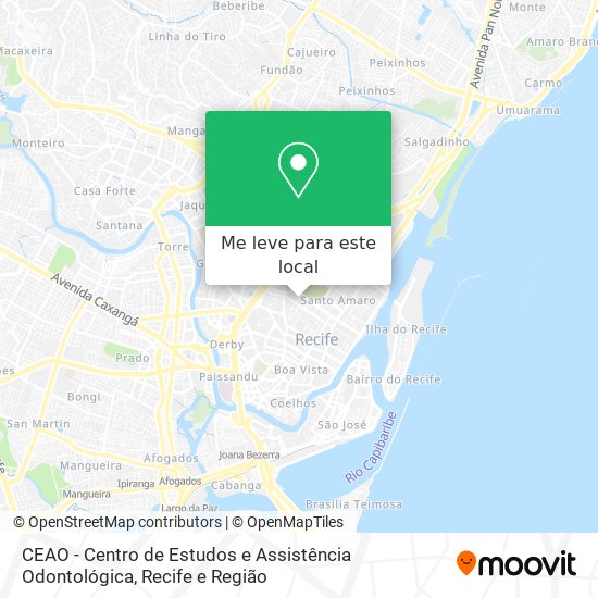 CEAO - Centro de Estudos e Assistência Odontológica mapa