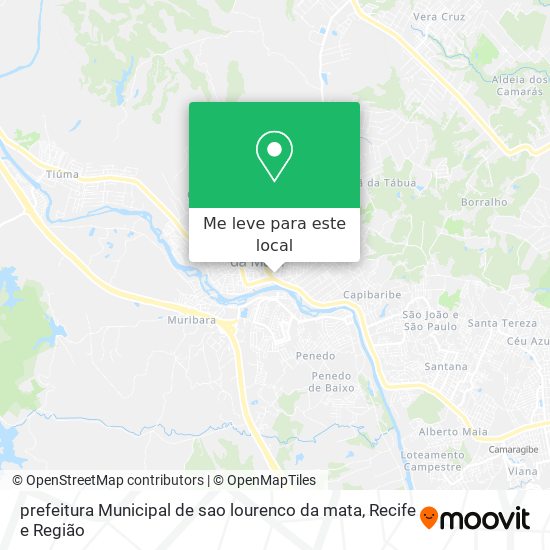 prefeitura Municipal de sao lourenco da mata mapa