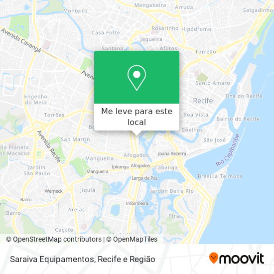 Saraiva Equipamentos mapa