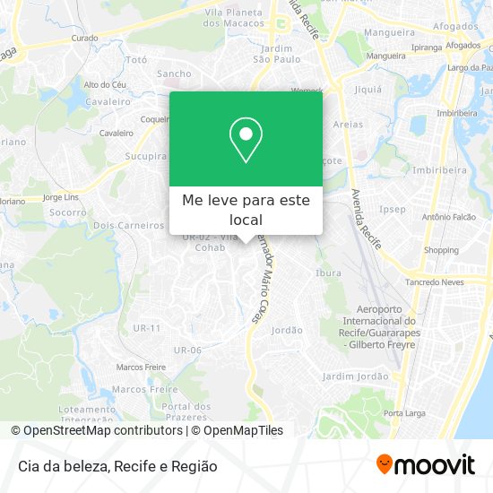 Cia da beleza mapa