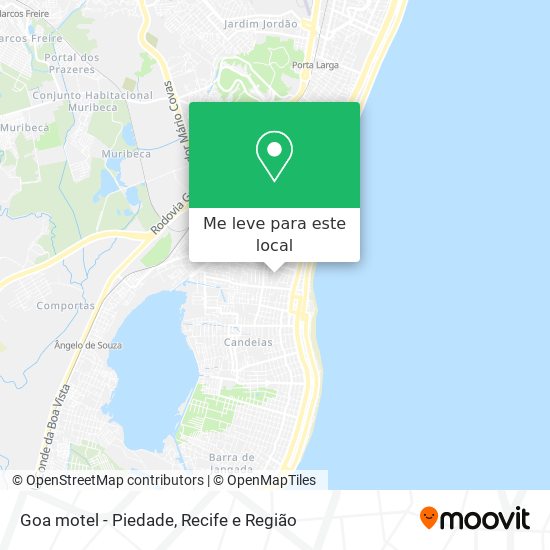 Goa motel - Piedade mapa