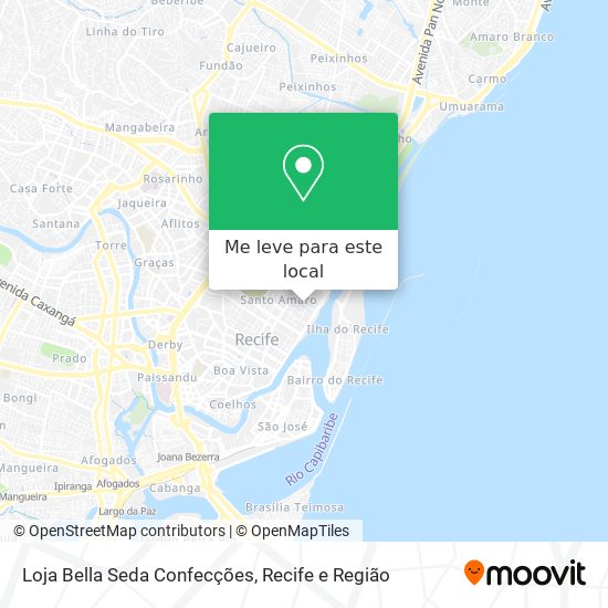 Loja Bella Seda Confecções mapa
