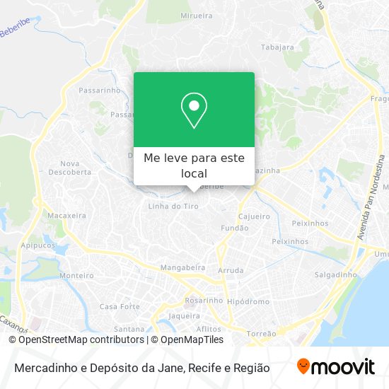 Mercadinho e Depósito da Jane mapa