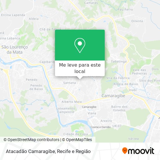 Atacadão Camaragibe mapa