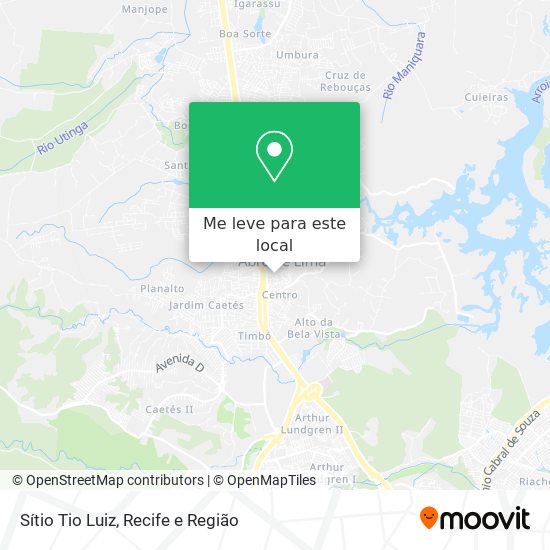 Sítio Tio Luiz mapa