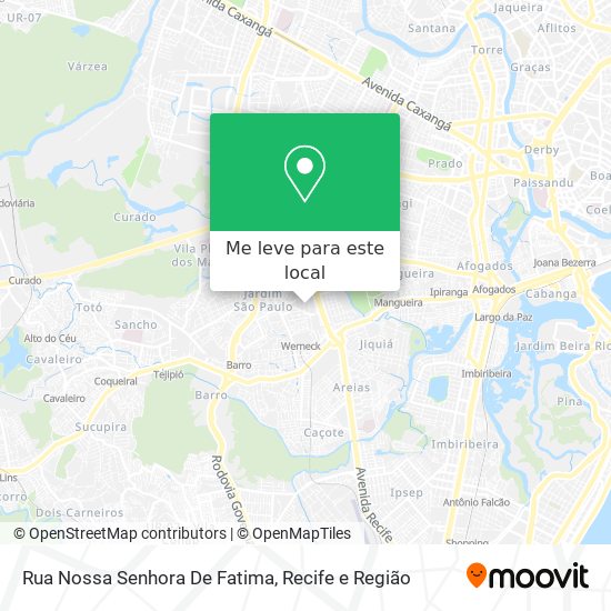 Rua Nossa Senhora De Fatima mapa