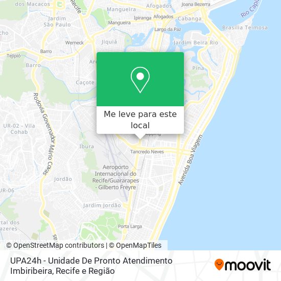 UPA24h - Unidade De Pronto Atendimento Imbiribeira mapa