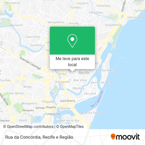 Rua da Concórdia mapa