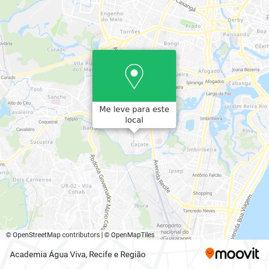 Academia Água Viva mapa