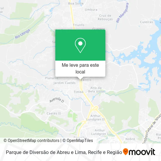 Parque de Diversão de Abreu e Lima mapa