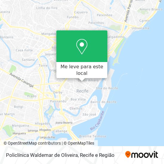 Policlínica Waldemar de Oliveira mapa