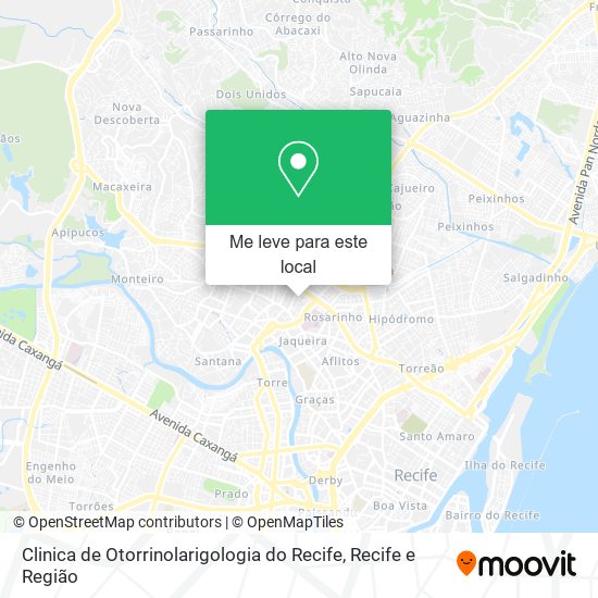 Clinica de Otorrinolarigologia do Recife mapa