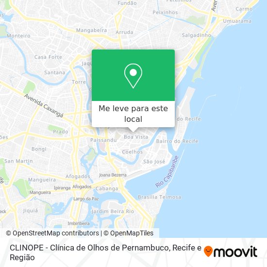 CLINOPE - Clínica de Olhos de Pernambuco mapa