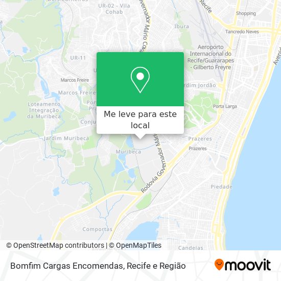 Bomfim Cargas Encomendas mapa