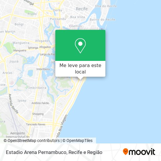 Estadio Arena Pernambuco mapa