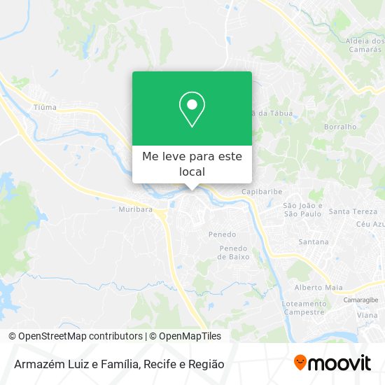 Armazém Luiz e Família mapa