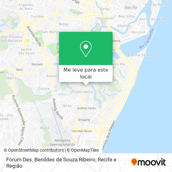 Fórum Des. Benildes de Souza Ribeiro mapa