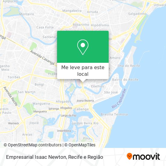 Empresarial Isaac Newton mapa