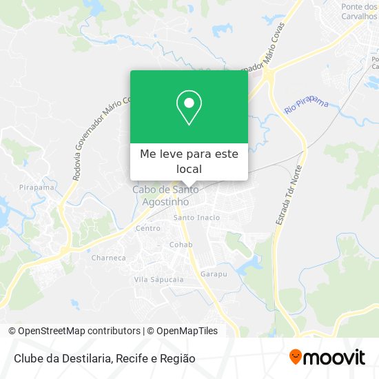 Clube da Destilaria mapa