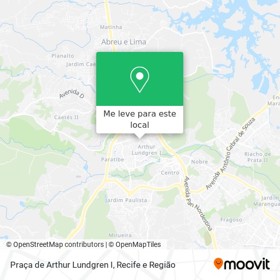 Praça de Arthur Lundgren I mapa