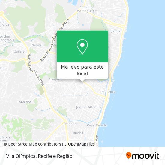 Vila Olímpica mapa