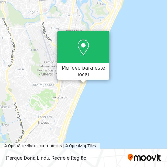 Parque Dona Lindu mapa