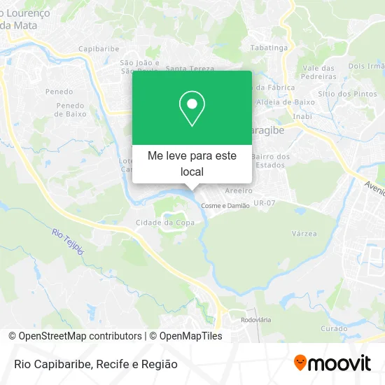 Rio Capibaribe mapa