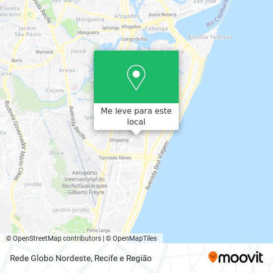Rede Globo Nordeste mapa