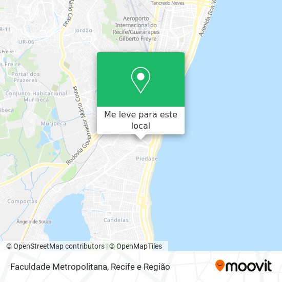 Faculdade Metropolitana mapa