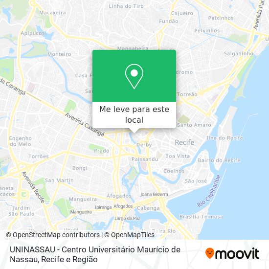 UNINASSAU - Centro Universitário Maurício de Nassau mapa