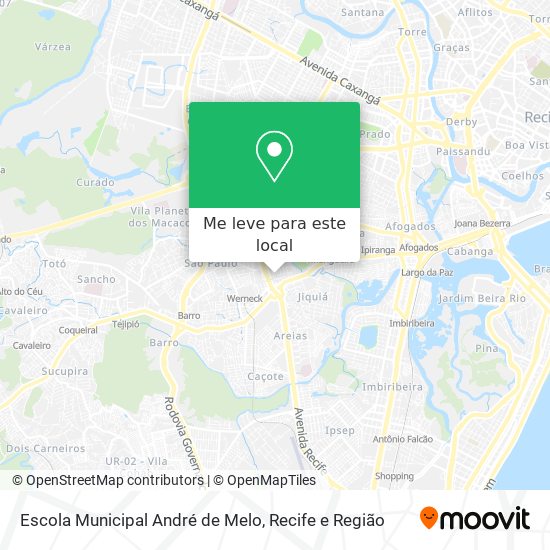 Escola Municipal André de Melo mapa