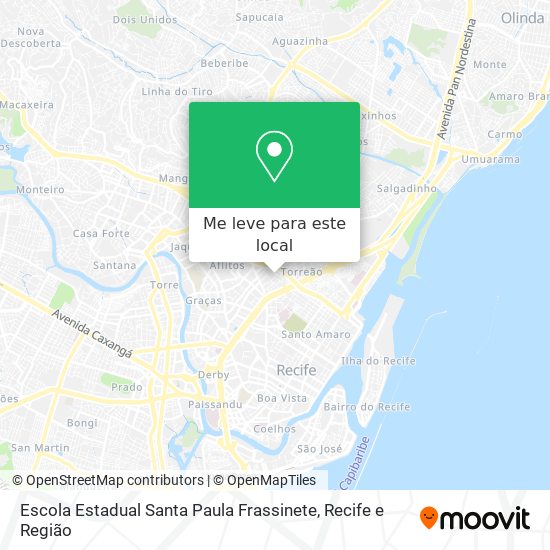Escola Estadual Santa Paula Frassinete mapa