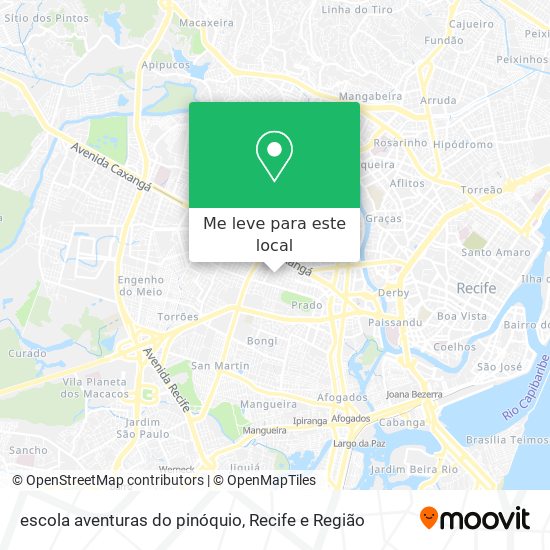 escola aventuras do pinóquio mapa