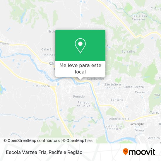 Escola Várzea Fria mapa