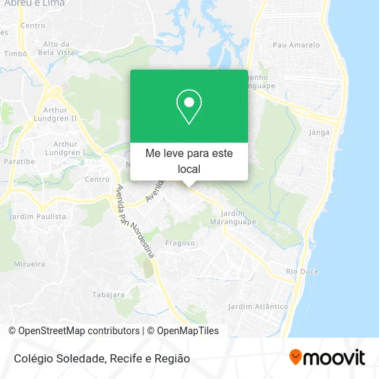 Colégio Soledade mapa