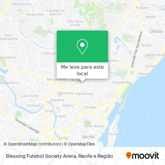 Blessing Futebol Society Arena mapa