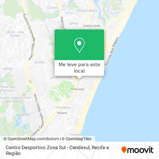 Centro Desportivo Zona Sul - Cendesul mapa