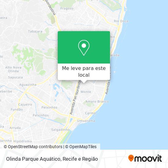 Olinda Parque Aquático mapa