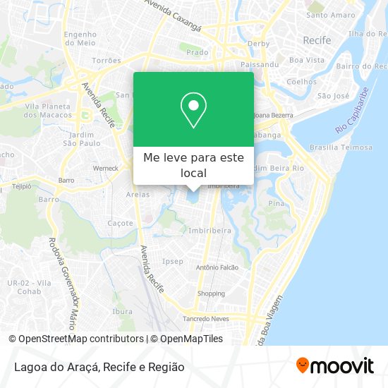 Lagoa do Araçá mapa