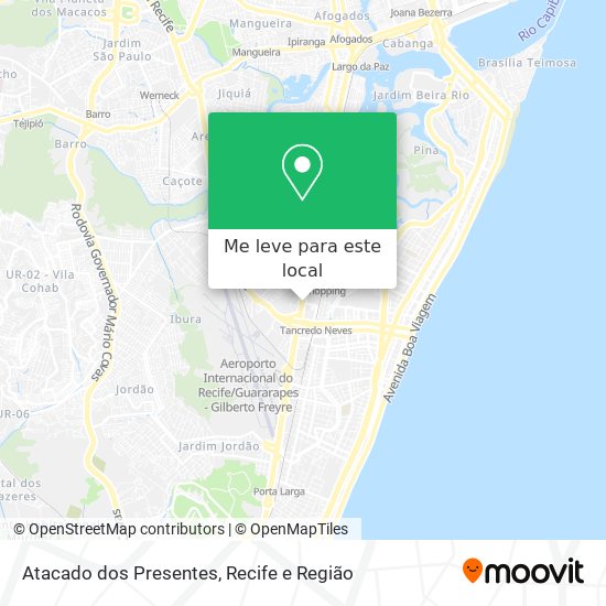Atacado dos Presentes mapa
