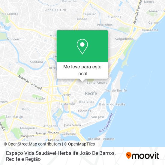 Espaço Vida Saudável-Herbalife João De Barros mapa