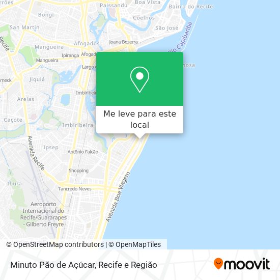 Minuto Pão de Açúcar mapa
