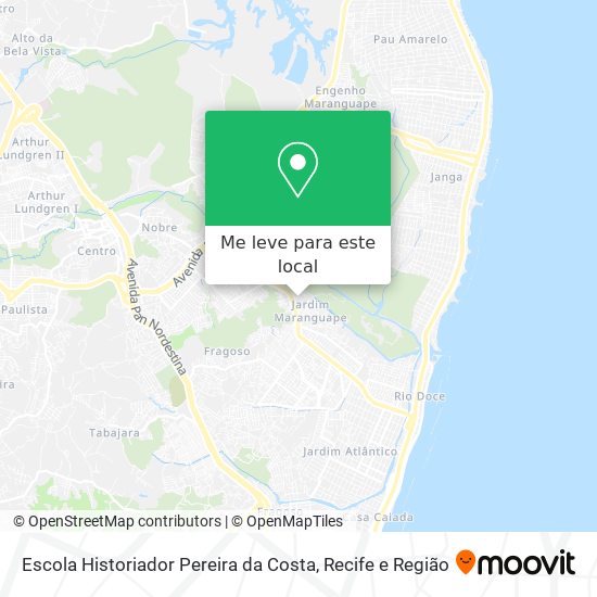 Escola Historiador Pereira da Costa mapa