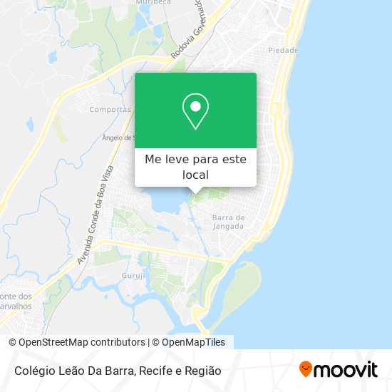 Colégio Leão Da Barra mapa