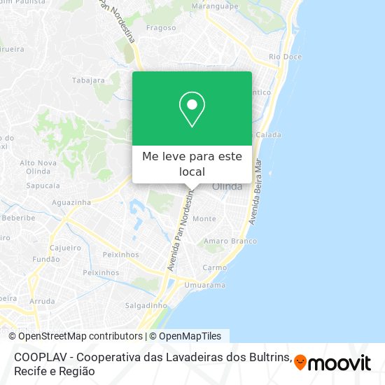 COOPLAV - Cooperativa das Lavadeiras dos Bultrins mapa