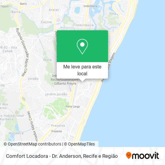 Comfort Locadora - Dr. Anderson mapa